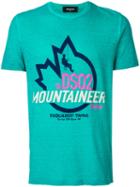 Dsquared2 - Mountaineer Logo T-shirt - Men - Cotton - Xl, Blue, Cotton
