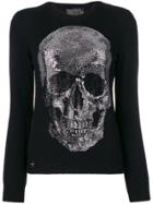 Philipp Plein Studded Skull Sweater - Black