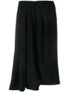 Yves Saint Laurent Pre-owned Side Draped Detail Skirt - Black