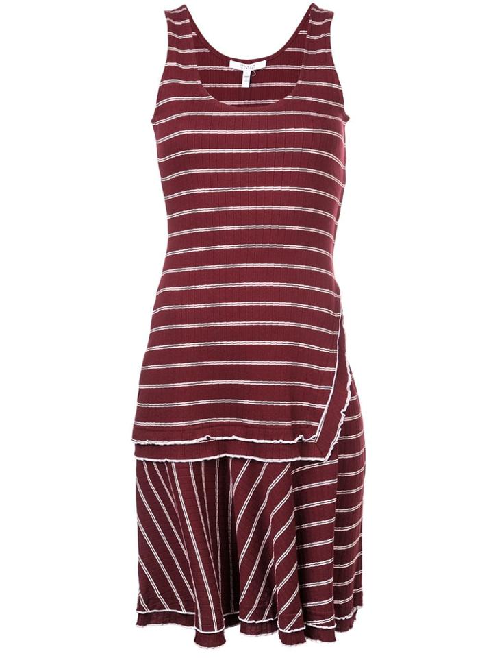 Derek Lam 10 Crosby Layered Tank Dress - Pink & Purple