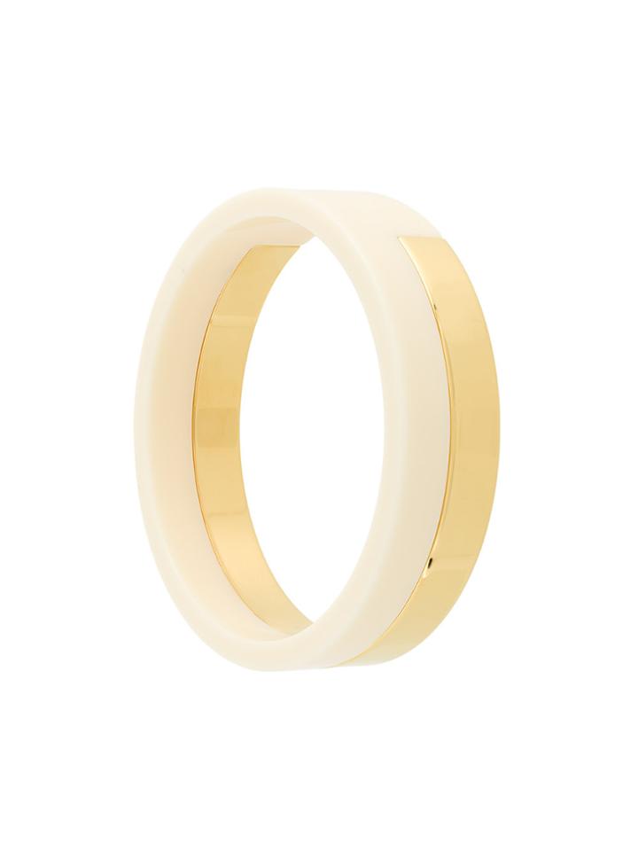 Marni Two Tone Bangle - Nude & Neutrals