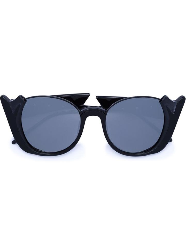 Linda Farrow Smoked Mirror Sunglasses