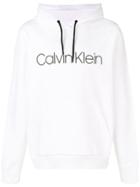 Calvin Klein Logo Hoodie - White