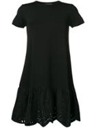 Valentino Broderie Anglaise Trim Dress - Black