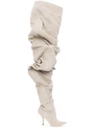 Y / Project Nude Draped 111 Linen Over-the-knee Boots - Nude &