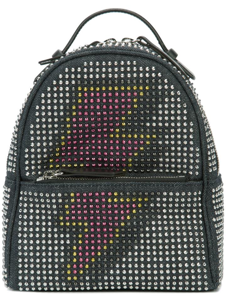Les Petits Joueurs Studded Backpack - Blue