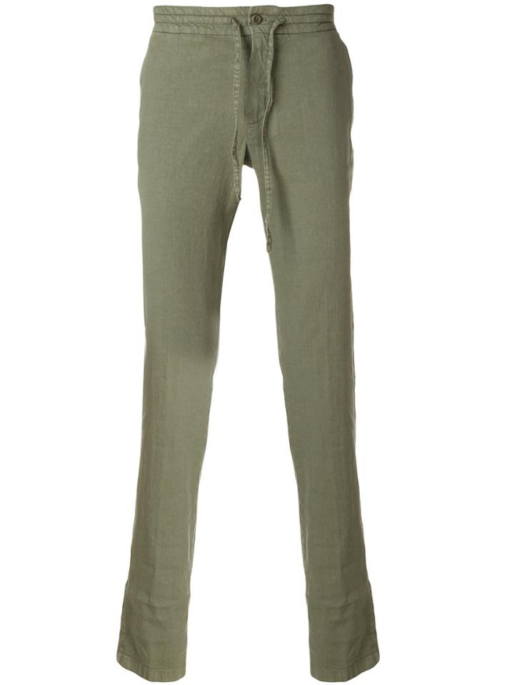 Loro Piana Drawstring Mid-rise Trousers - Green