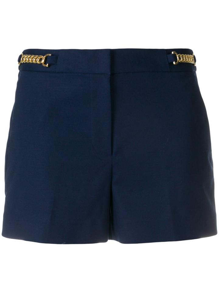 Michael Michael Kors Chain-embellished Shorts - Blue