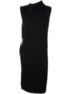 Ann Demeulemeester Draped Dress, Women's, Size: 38, Black, Nylon/spandex/elastane/virgin Wool