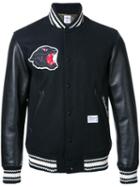 Bedwin & The Heartbreakers Padded Varsity Jacket, Men's, Size: 1, Black, Wool/nylon