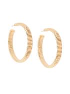 Gas Bijoux Milo Ribbed Earrings - Gold