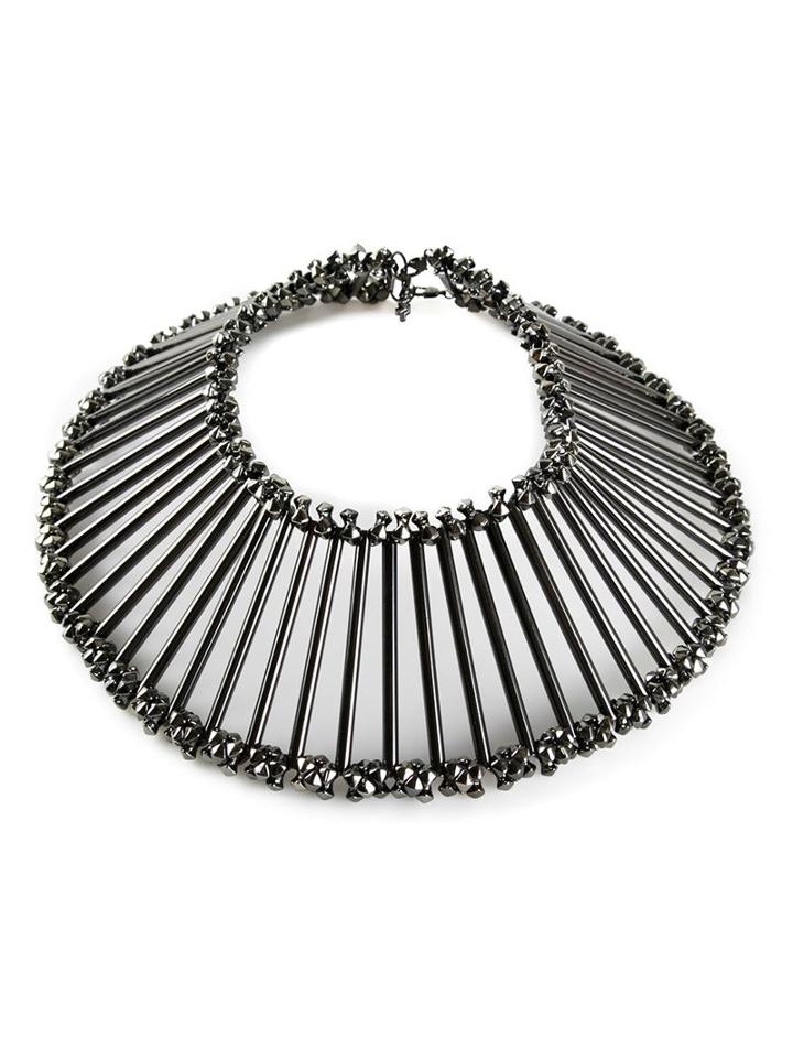 Wxyz By Laura Wass Wide Linear Embellished Collar