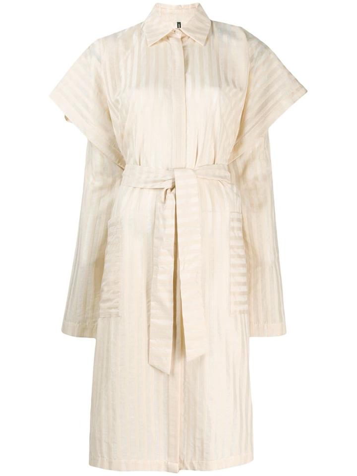 Pierantoniogaspari Oversized Waist-tied Shirt - Neutrals