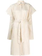 Pierantoniogaspari Oversized Waist-tied Shirt - Neutrals