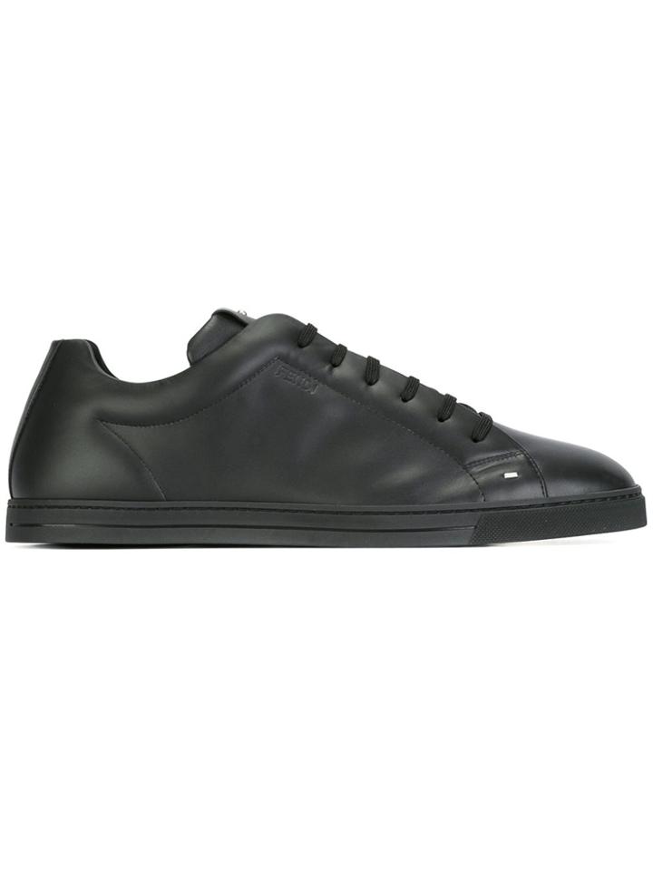 Fendi Classic Lace-up Sneakers - Black