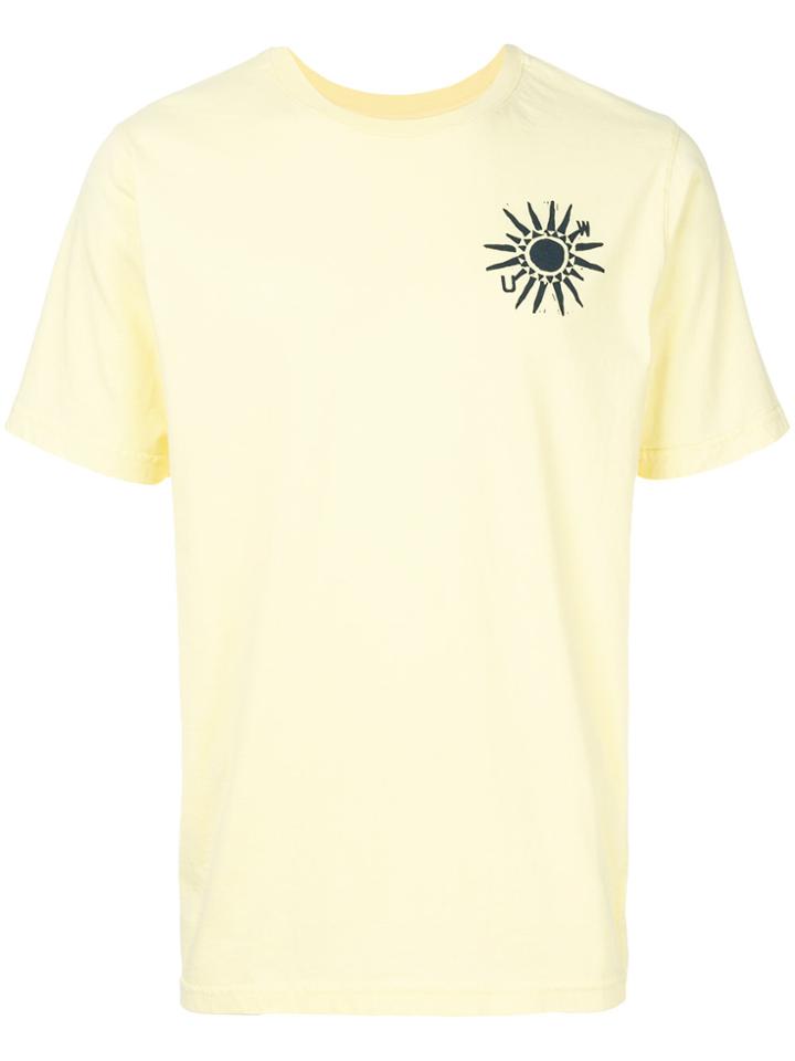 Universal Works Sun Print T-shirt - Yellow & Orange