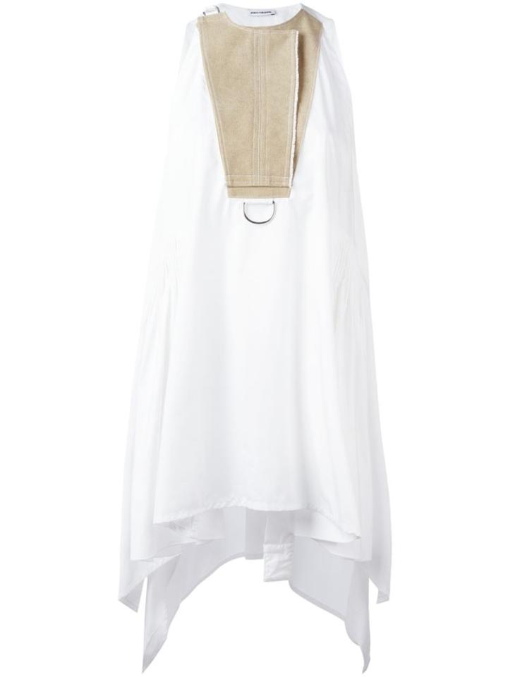 Paco Rabanne Contrasting Bib Dress