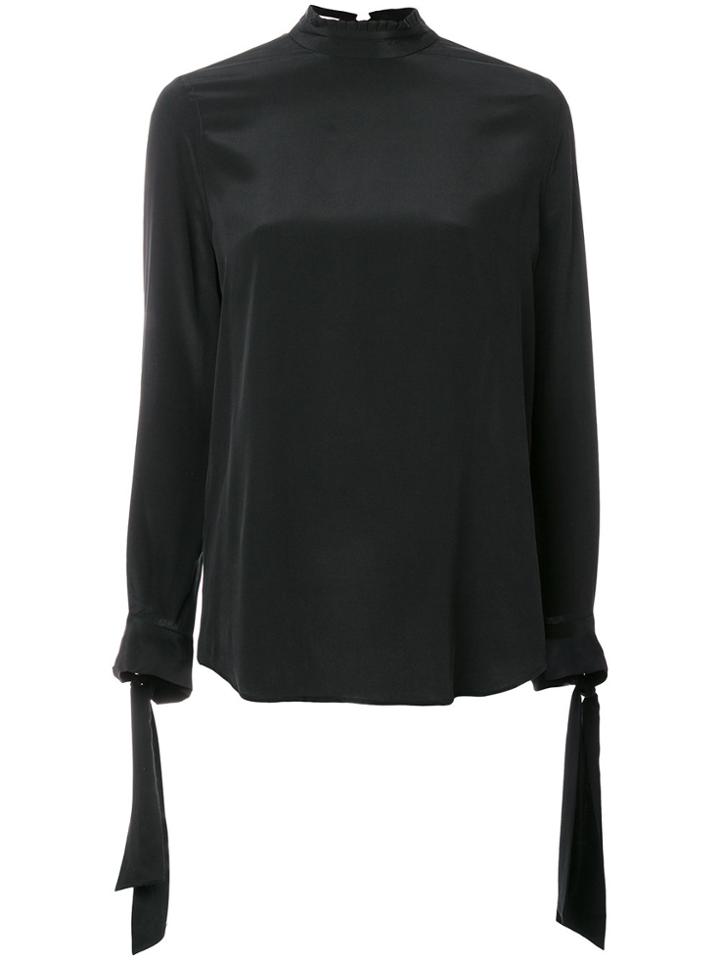 Olympiah Short Sleeves Blouse - Black