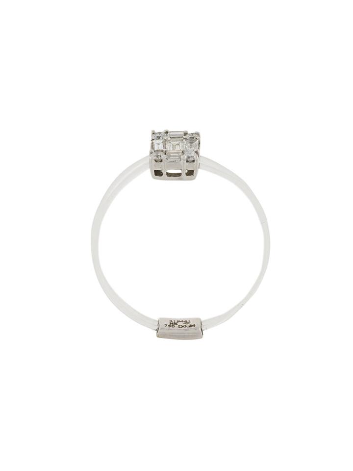 Sarah Noor Clear Band Ring, Size: 5 1/2, Metallic