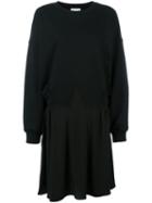Paco Rabanne - Sweatshirt Dress - Women - Silk/cotton/polyester - 38, Black, Silk/cotton/polyester