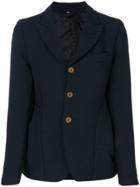 Comme Des Garçons Fitted Button Up Blazer - Blue