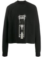 Rick Owens Drkshdw Front Print Sweatshirt - Black