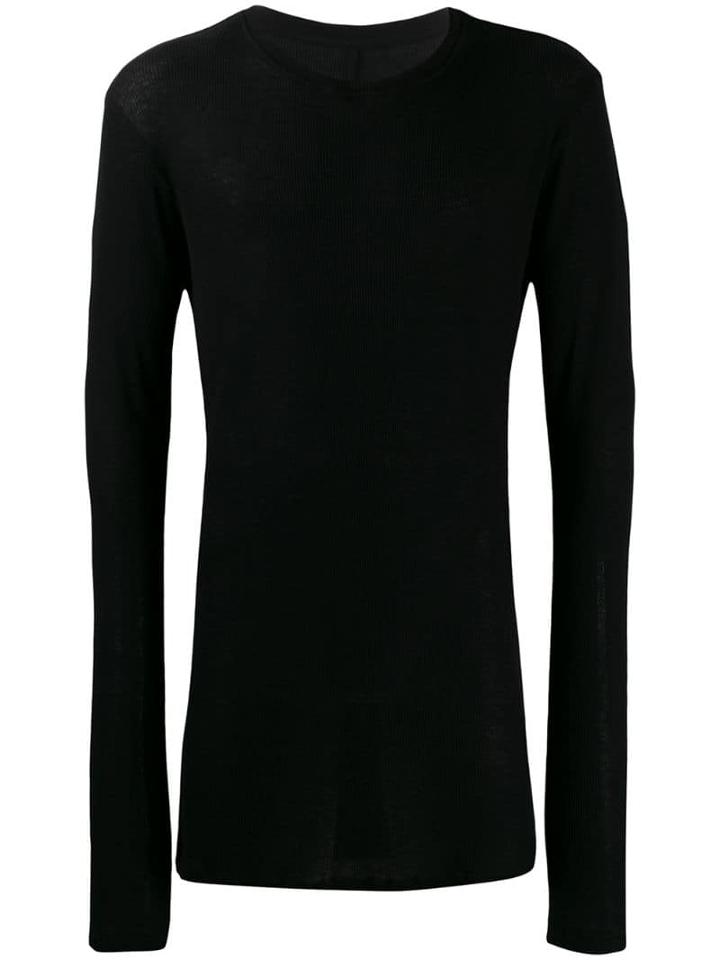 Unravel Project Crew Neck Jumper - Black