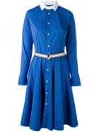 Polo Ralph Lauren Flared Shirt Dress, Women's, Size: 2, Blue, Cotton/polyamide/spandex/elastane