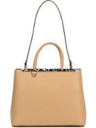 Fendi 2jours Tote, Women's, Brown, Leather