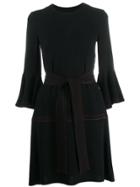 Talbot Runhof Belted Dress - Black