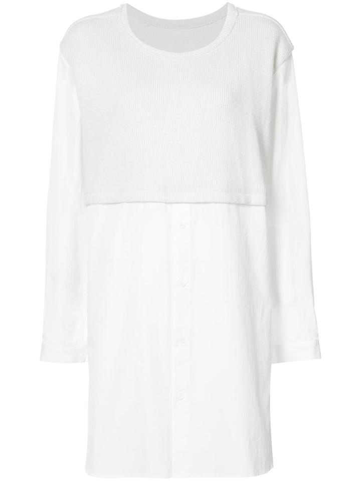 Y's Combo Blouse - White