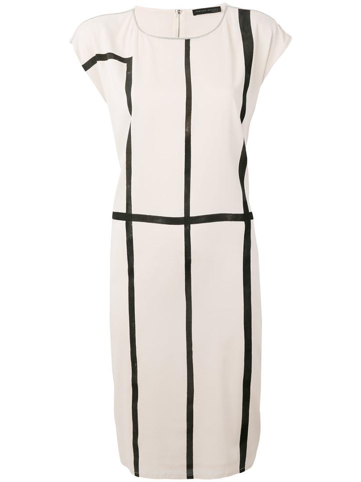 Fabiana Filippi - Printed Dress - Women - Silk/spandex/elastane - 46, Nude/neutrals, Silk/spandex/elastane