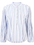 Apiece Apart Striped Long-sleeve Shirt - White