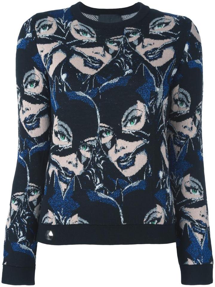 Philipp Plein 'jump On It' Jumper, Women's, Size: Small, Black, Merino/viscose/cotton/polyester