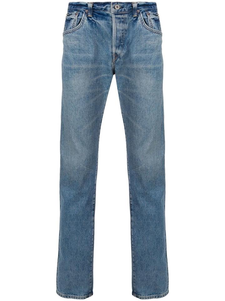 Edwin Straight-leg Fitted Jeans - Blue