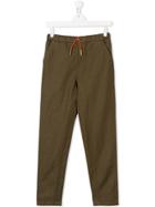 Burberry Kids Teen Drawstring Waist Chinos - Green