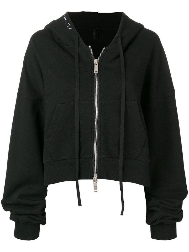 Unravel Project Hooded Bomber Jacket - Black