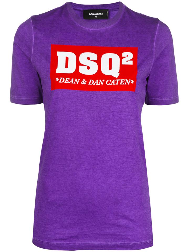 Dsquared2 Branded T-shirt - Pink & Purple