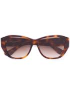 Saint Laurent - Tortoiseshell Sunglasses - Women - Plastic - One Size, Brown, Plastic