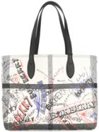 Burberry Giant Reversible Tote - White
