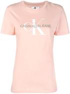 Calvin Klein Jeans Logo Print T-shirt - Pink & Purple