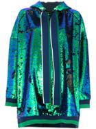Mira Mikati Sequin Hoodie - Green