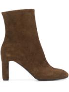 Del Carlo Smooth Ankle Boots - Brown
