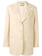 Alberta Ferretti Straight-fit Blazer - Neutrals
