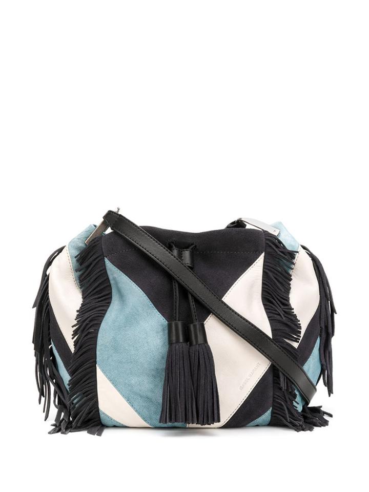 Isabel Marant Jeeba Patchwork Fringe Bag - Blue