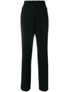 Yves Saint Laurent Vintage Wide-leg Trousers - Black