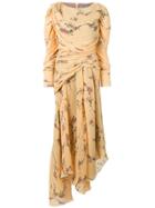 Preen By Thornton Bregazzi Pleated Maxi Dress - Yellow