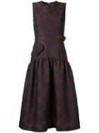 Le Ciel Bleu Floral Jacquard Dress - Red