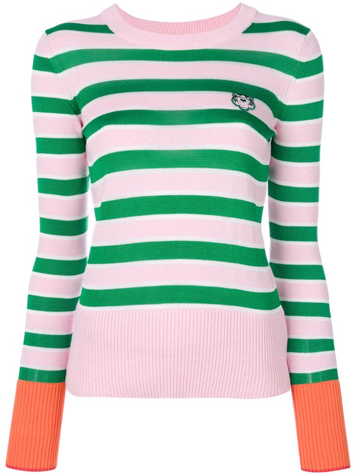 Kenzo Striped Logo Sweatshirt - Green