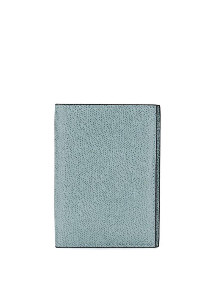 Valextra Foldover Top Wallet - Blue